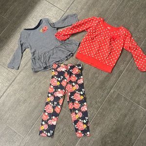 Carter’s Simple Joys 3- piece pant and shirt set